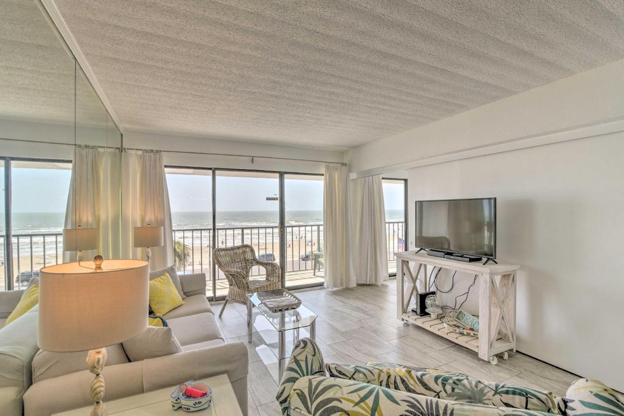 Galveston Oceanfront Condo With Balcony And View! Екстериор снимка